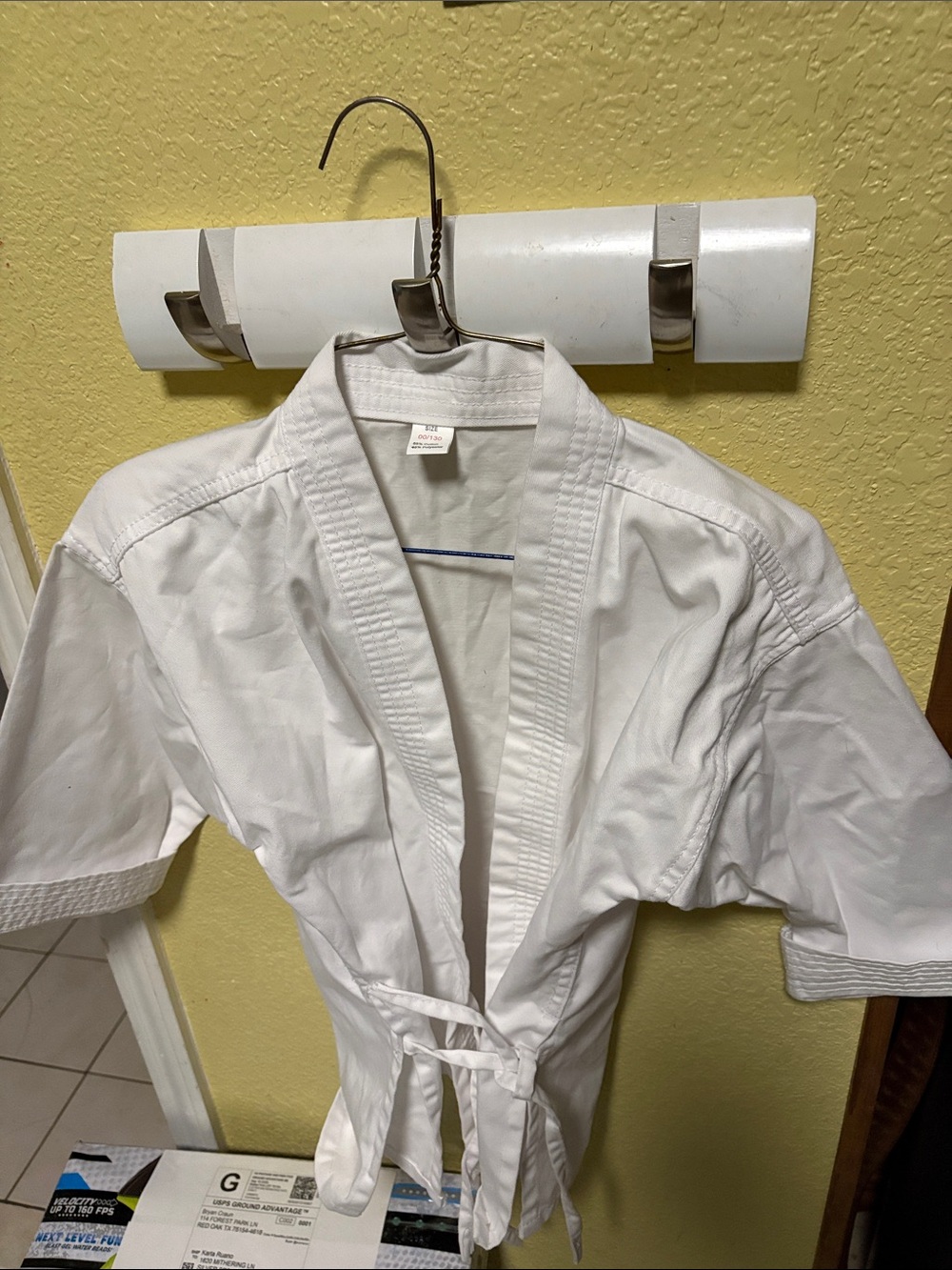 White kids size Karate Gi Top - Lightweight Martial Arts Jacket